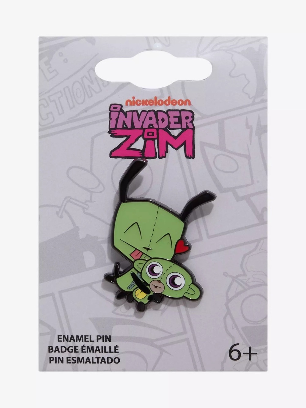 Loungefly Invader Zim GIR &‎ Monkey Enamel Pin Hot Topic Exclusive